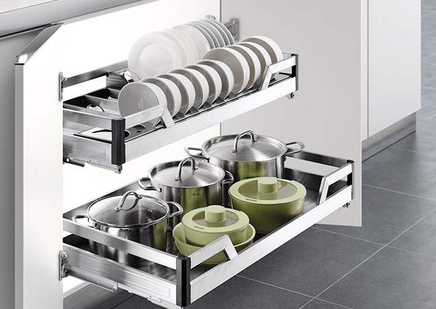 櫥柜拉籃托盆安裝方法，手把手教你裝家居