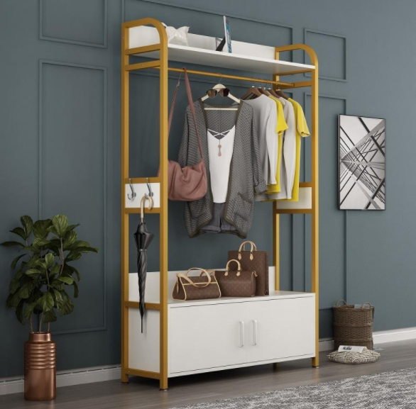 玄關(guān)處掛衣架好嗎，玄關(guān)處放晾衣架的效果